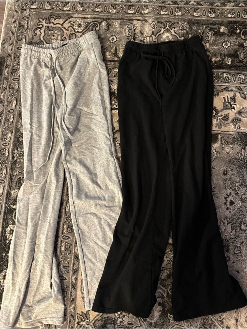 Black and Grey Petite Yoga Pants